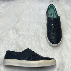 Corral Black Leather Inlay Slip On‎ Sneaker/Casual Shoes Sz 7
